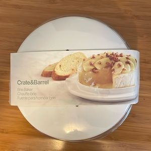 Never Used Crate & Barrel Brie Baker. in original packaging